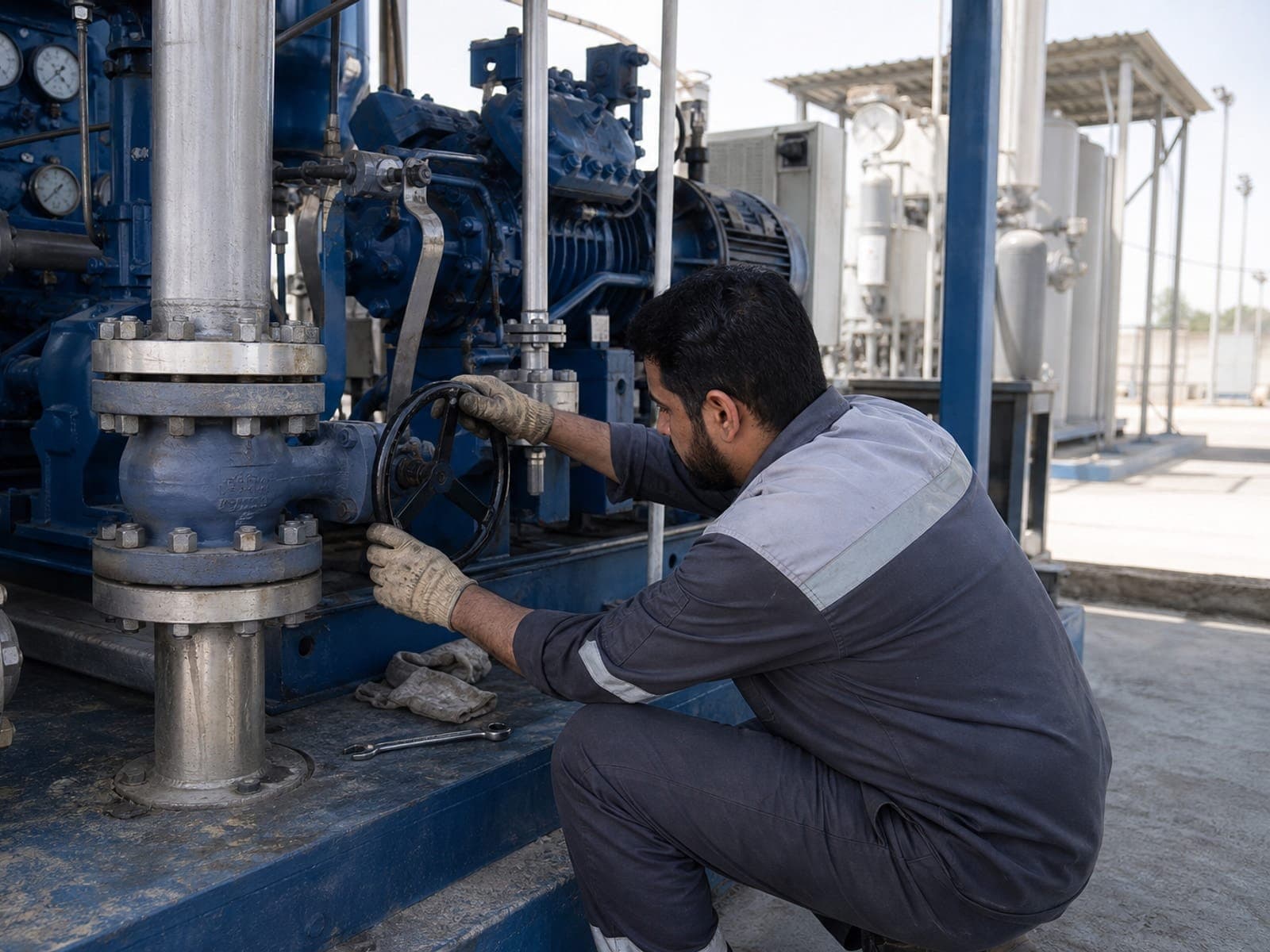 سرویس و تعمیرات شیرها و تجهیزات فرآیندی جایگاه CNG