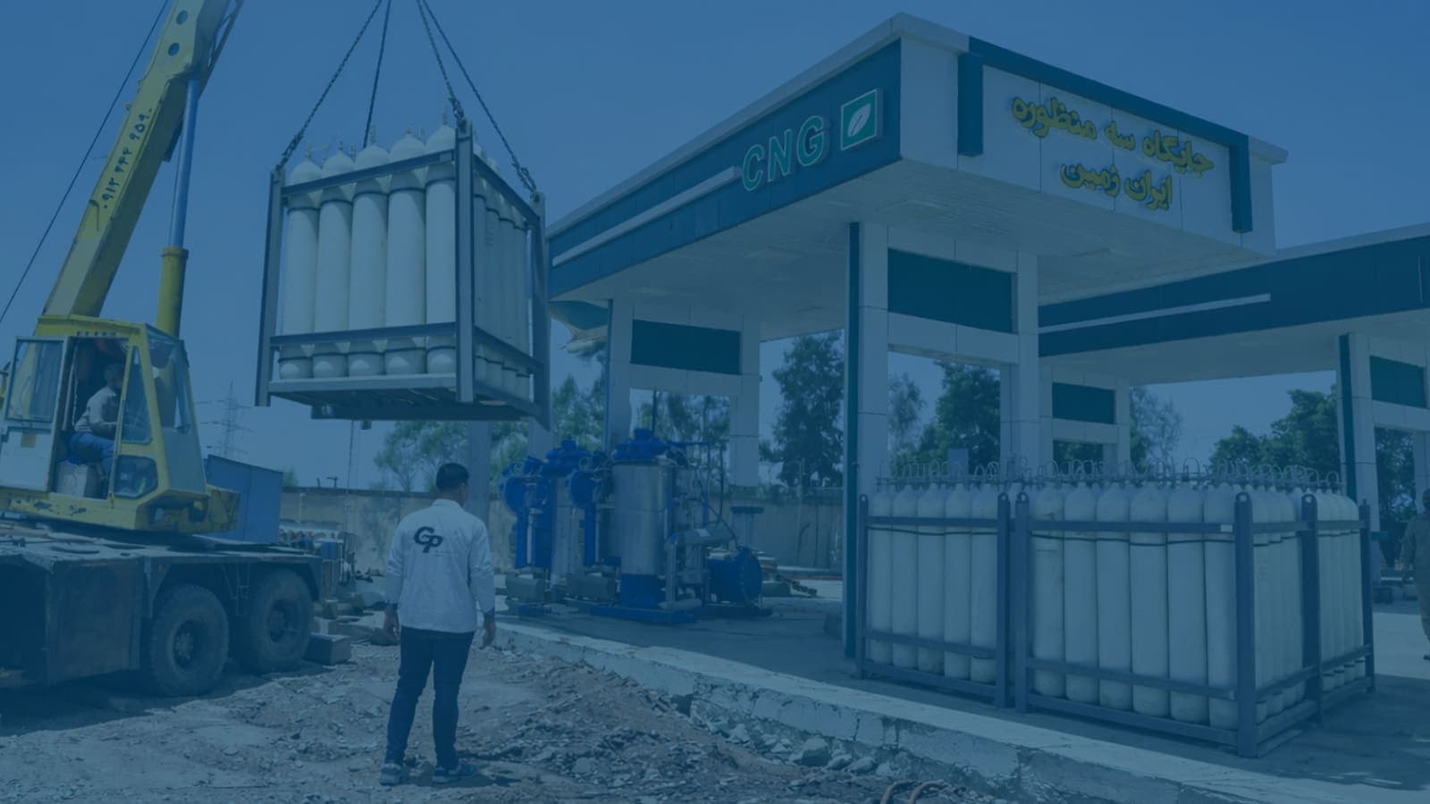 نمای جایگاه سوخترسانی مرتبط با خدمات طرح گستر پویش